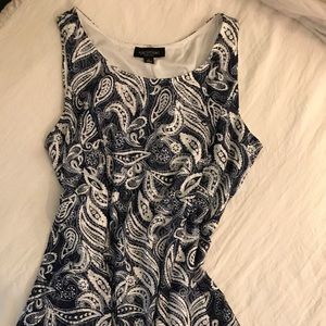 Paisley print midi dress